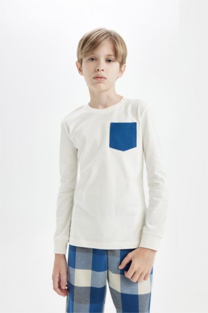 Boy Regular Fit Long Sleeve 2 Piece Pajama Set