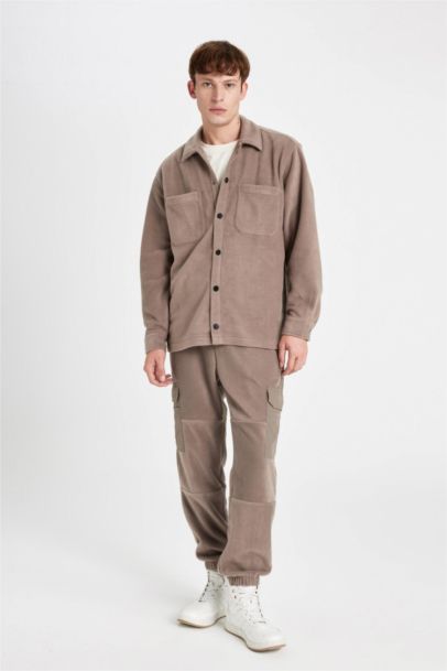 Regular Fit Cargo Polar Jogger Sweatpants