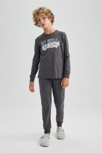 Ensemble Pyjama imprimé à manches longues pour garçon