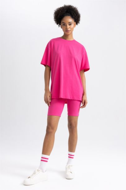 DeFactoFit Biker Sports Printed High Waist Leggings