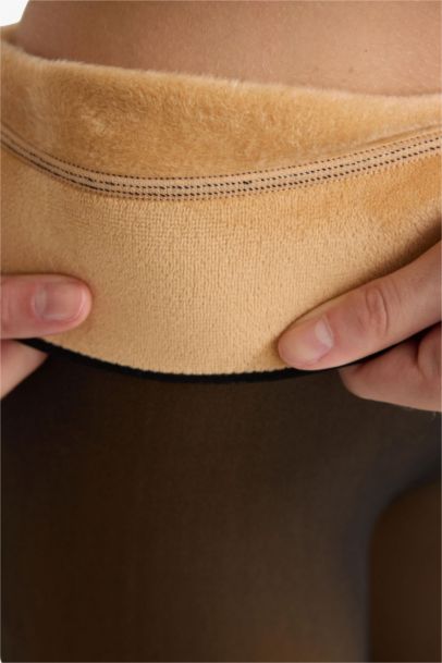 Kadın Siyah Termal Külotlu Çorap