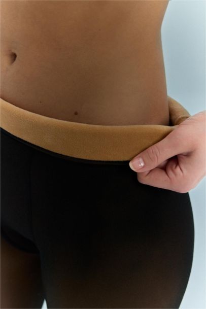 Kadın Kahve Termal Külotlu Çorap