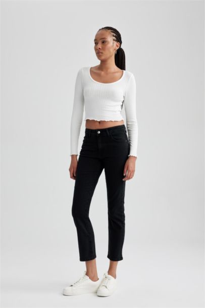 Slim Fit Ankle Length Jeans