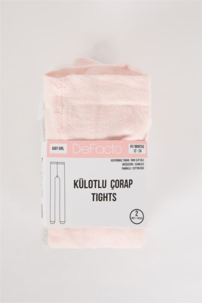 Baby Girl 2 Pack Cotton Pantyhose