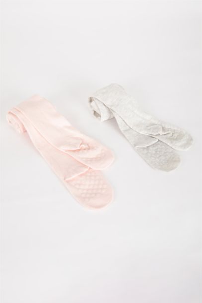 Baby Girl 2 Pack Cotton Pantyhose