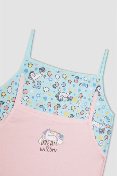 تانك توب بناتي قصة عادية من قطعتين