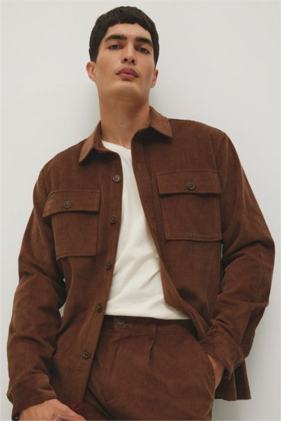 Рубашка стандартного кроя с длинным рукавом