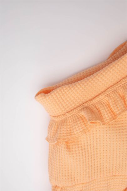 شورت بناتي وافل قصة مريحة