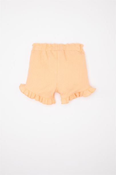 شورت بناتي وافل قصة مريحة