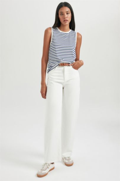 Débardeur Coupe Régulière Col Ras Du Cou