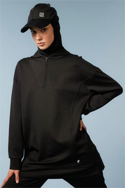 Long Fit Hooded Scuba Diver Sweatshirt