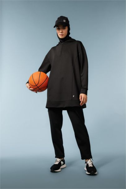 Long Fit Hooded Scuba Diver Sweatshirt