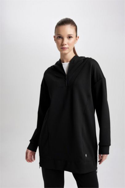 Long Fit Hooded Scuba Diver Sweatshirt