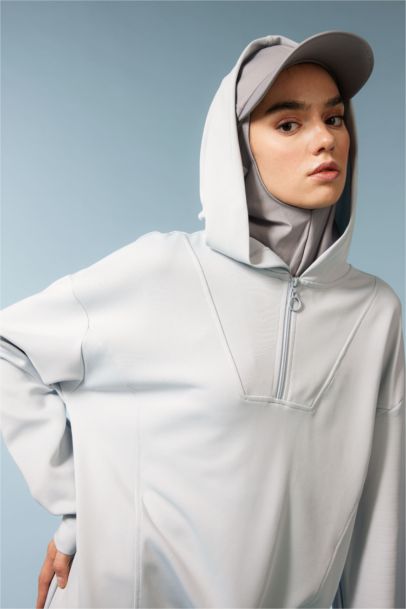 Long Fit Hooded Scuba Diver Sports Sweatshirt