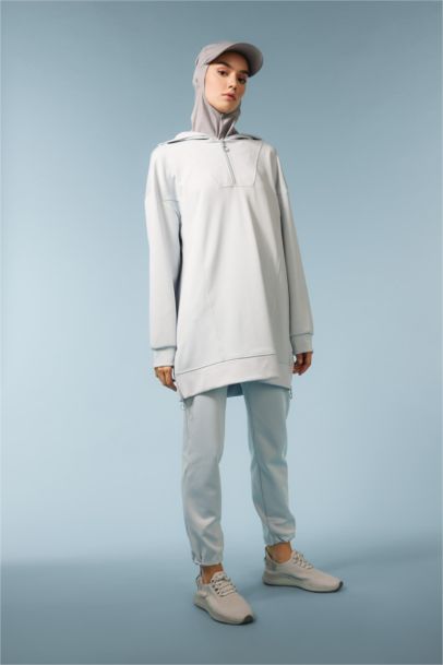 Long Fit Hooded Scuba Diver Sports Sweatshirt