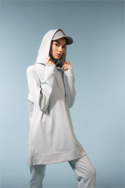 Long Fit Hooded Scuba Diver Sports Sweatshirt