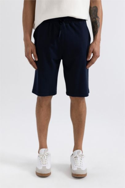 Regular Fit Pocket Pique Shorts Pajama Bottoms