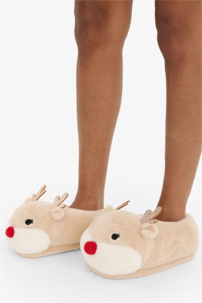 Woman Flat Christmas Home Slippers