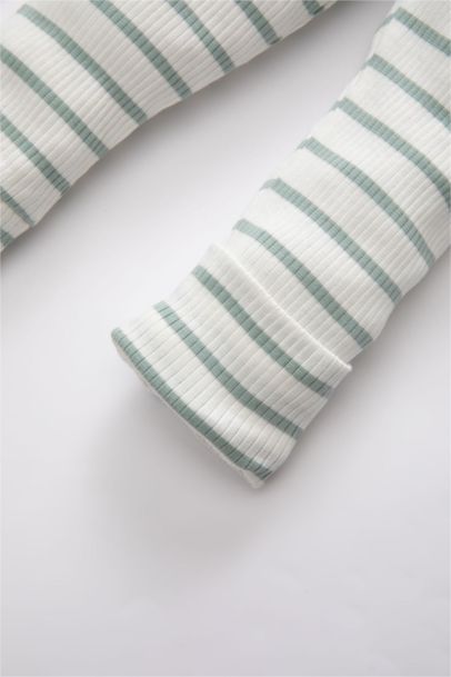 بنطلون مخطط بيبي اولادي مضلع قصة عادية - قطعتين