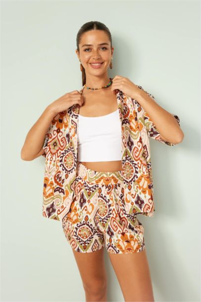 Regular Fit Resort Neck Short Sleeve Shirt