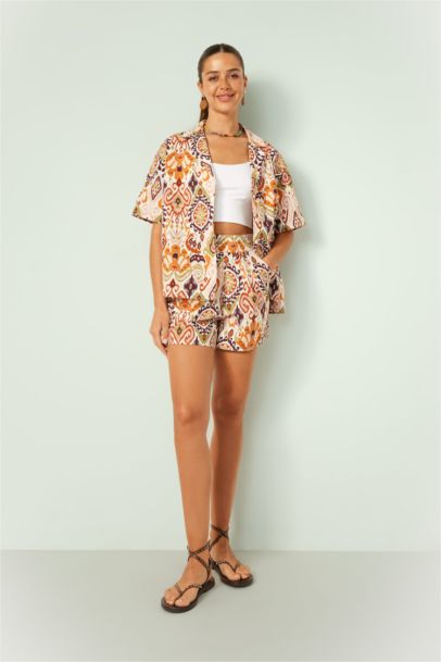 Regular Fit Resort Neck Short Sleeve Shirt