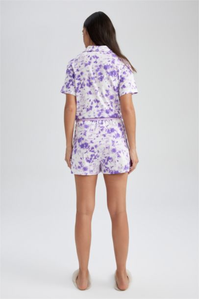 Short de pyjama en coton Coupe régulière