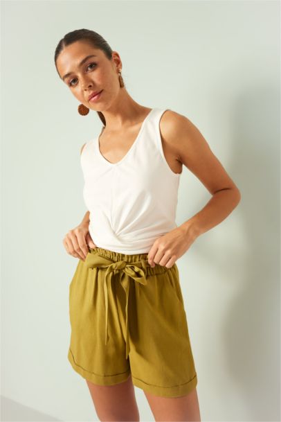 Slim Fit V-Neck Sleeveless Tank Top