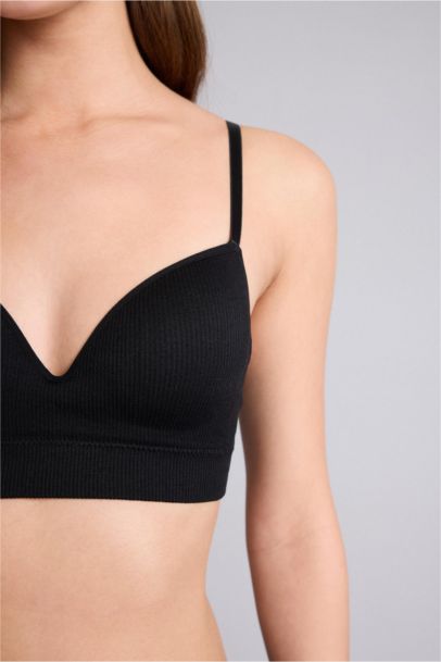 Kaplı Pedli Balensiz Seamles Bra