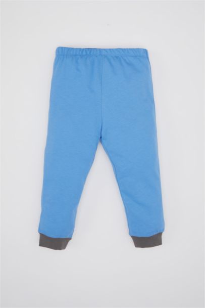 سيت بيجاما ولادي ممشط بطبعة سيارة - قطعتين