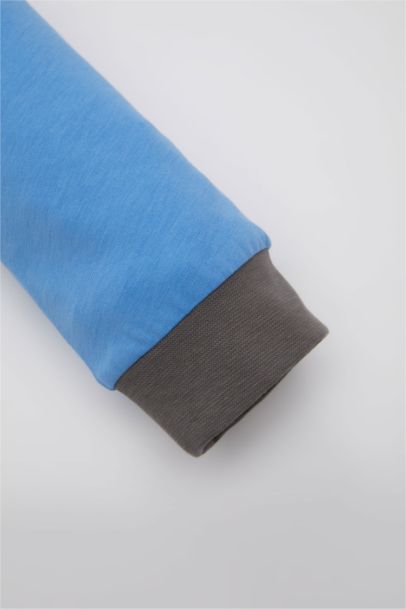 سيت بيجاما ولادي ممشط بطبعة سيارة - قطعتين