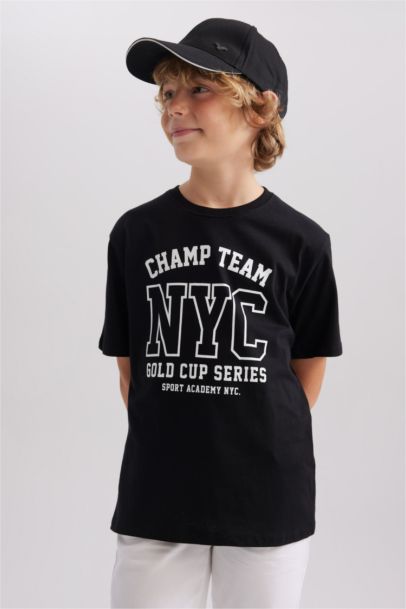 New Regular Fit Printed Short Sleeve T-Shirt