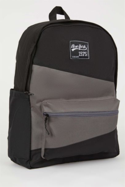 Unisex Su Geçirmez Kumaş Okul Sırt Çantası