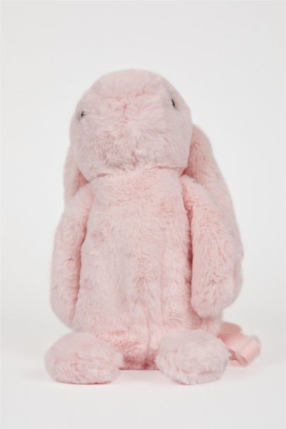 Kız Çocuk Pelüş Tavşan Sırt Çantası