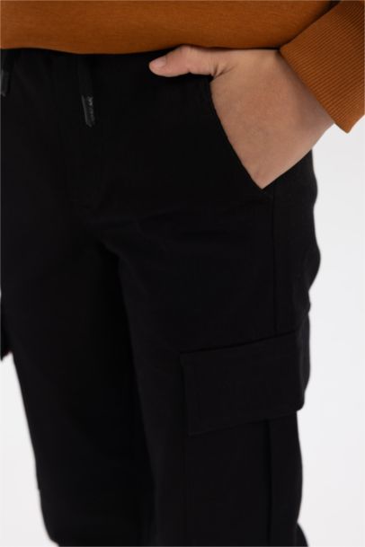 بنطلون اولادي كارجو جوجر جبردين بجيب كارجو