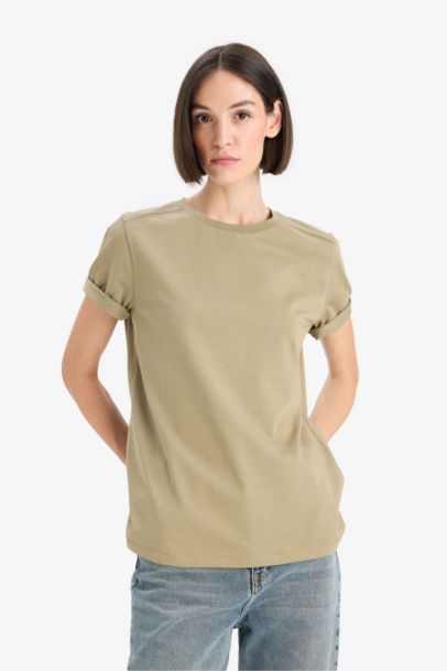 Regular Fit Crew Neck Basic Premium T-Shirt