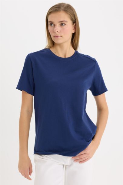 Regular Fit Crew Neck Basic Premium T-Shirt