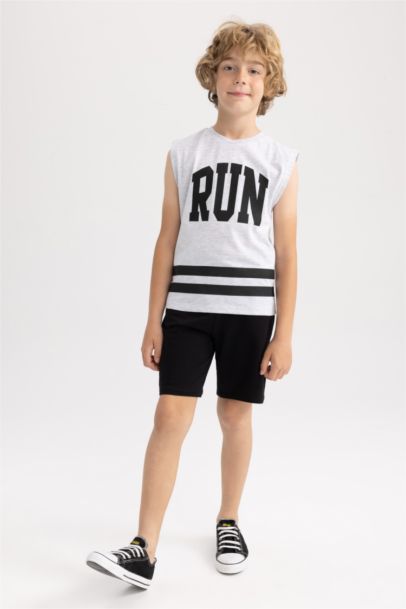 تيشيرت كت اولادي بقصة عادية  وياقة مدورة