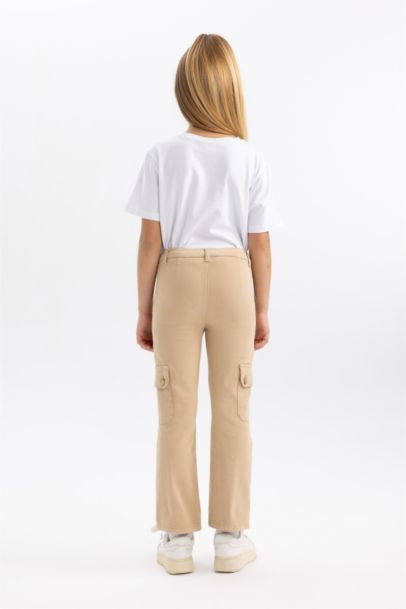 بنطلون شارلستون بناتي كارجو فيت قطن