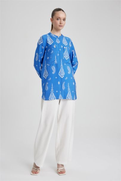 Wide Leg Geniş Paça Cepli Basic Düz Pantolon