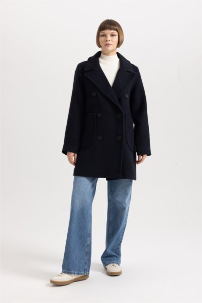 Regular Fit Wool Look Cachet Coat