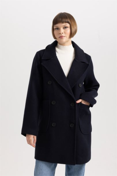 Regular Fit Wool Look Cachet Coat
