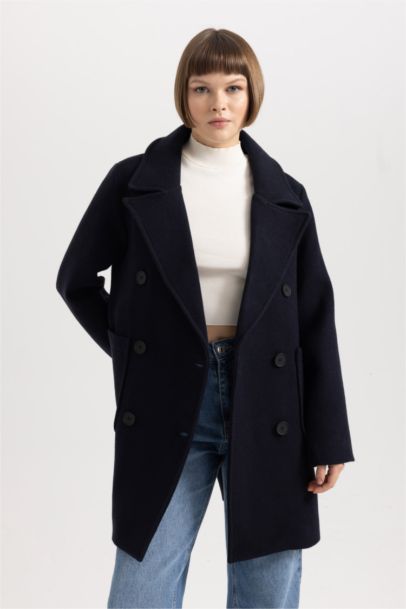 Regular Fit Wool Look Cachet Coat