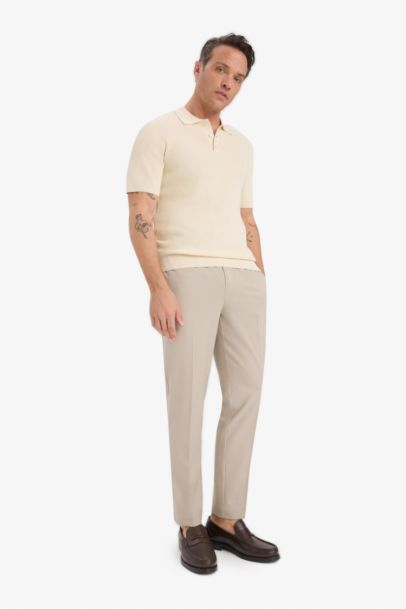 Beli Bağcıklı Lastikli Cepli Jogger Fit Her Yöne Esneyen Yumuşak Tuşe Pantolon