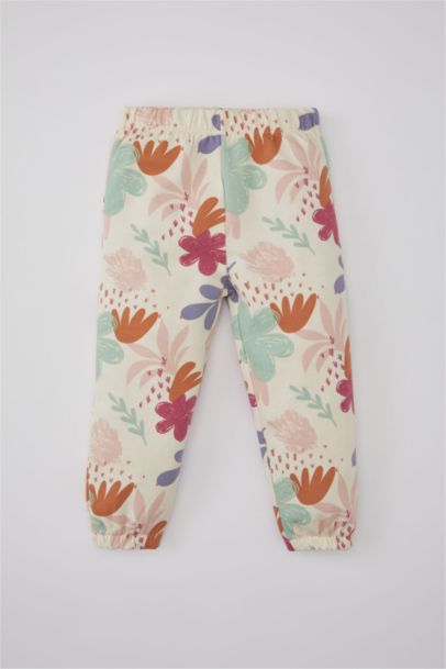 Baby Girl Patterned Long Sleeve Sweatshirt Sweatpants 2 Piece Set