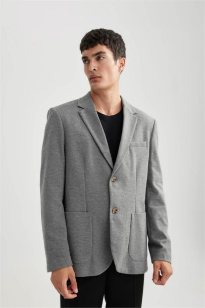 Regular Fit Lined Blazer