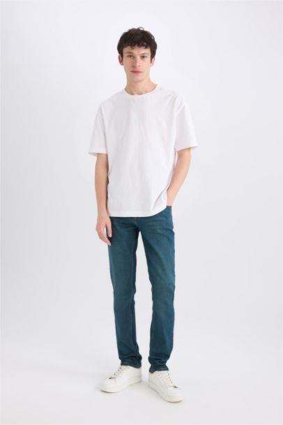 Pedro Slim Fit Dar Kalıp Normal Bel Dar Paça Jean Pantolon