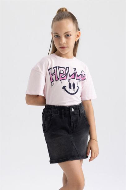 تيشيرت نص كم اوفر سايز