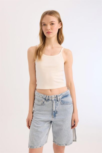 تانك توب سامبل مضلع سليم فيت بحمالات