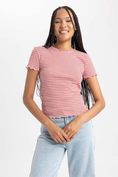 Slim Fit Crew Neck Short Sleeve T-Shirt