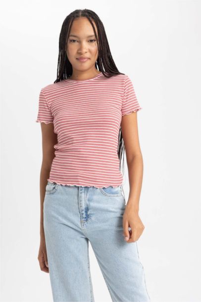 Slim Fit Crew Neck Short Sleeve T-Shirt